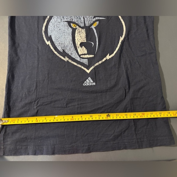 Memphis Grizzlies Women's V-Neck, Short Sleeve Tee. Size XL. Adidas. NBA. SKU 9 - Picture 6 of 8